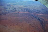 Blick aus dem Flugzeug aufs RED CENTER