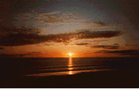 Sonnenuntergang am Strand von Adelaide